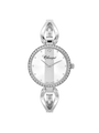 Case Stainless Steel Dial Silver Dial Round Half Bangle