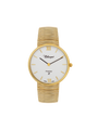 Case 14ct Gold Dial White Dial Champagne Roman Bracelet