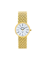 Case 14ct Gold Dial White Dial Black Roman Bracelet