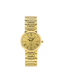 Case 14ct Gold Dial Champagne Dial Black Roman Bracelet