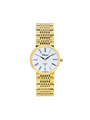 Case 14ct Gold Dial White Dial Black Roman Bracelet