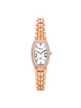 Case 9ct Rose Gold Dial White Dial Black Roman Bracelet