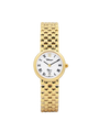 Case 9ct Gold Dial White Dial Black Roman Bracelet