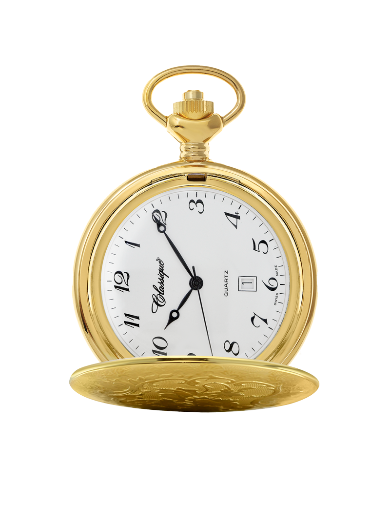 Case Gold Tone Dial White Dial Arabic 