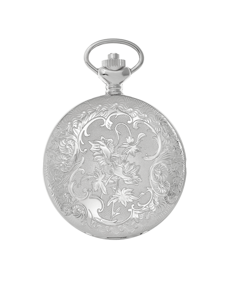 Case Silver Tone Dial White Dial Roman 