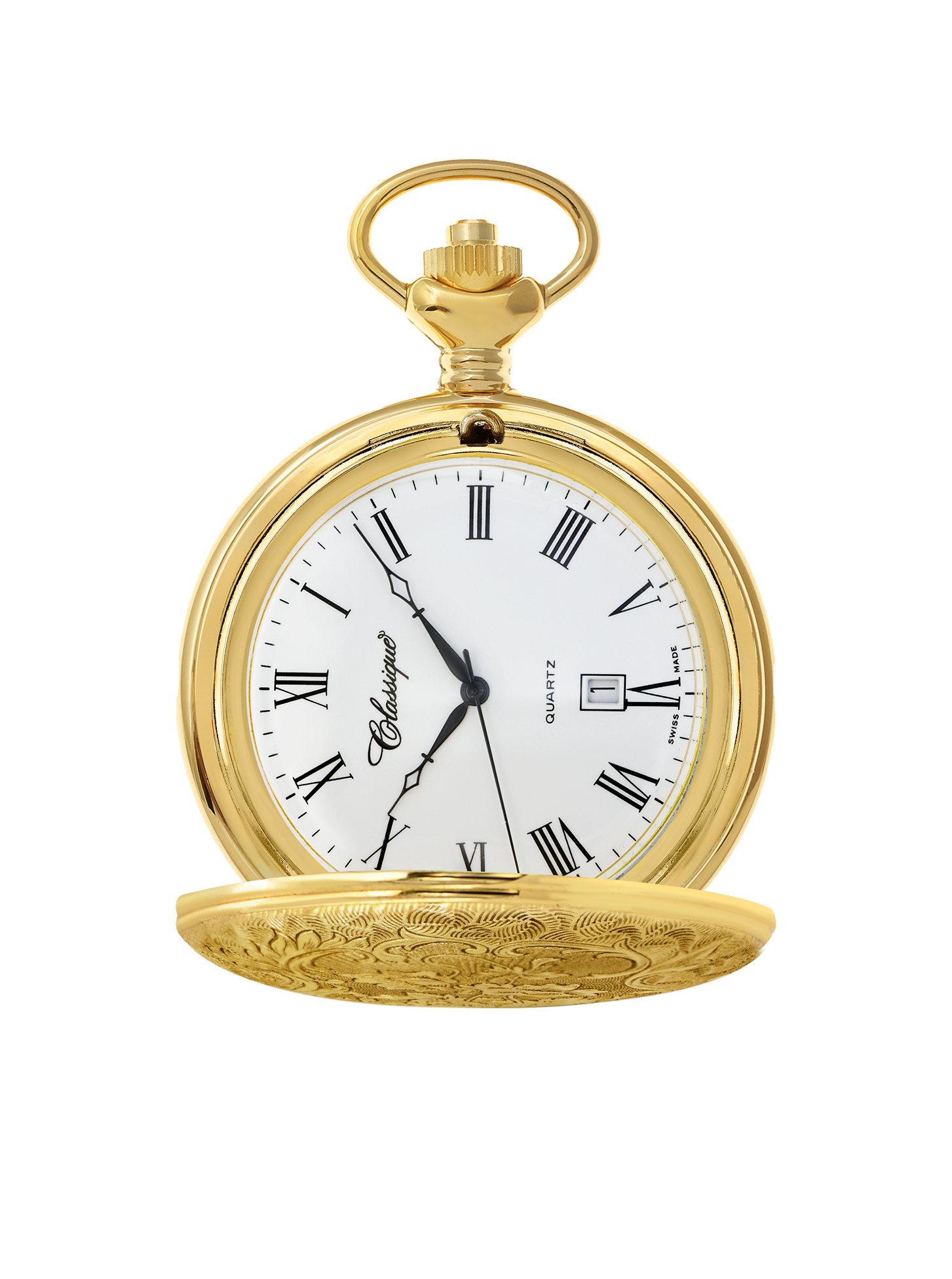 Case Gold Tone Dial White Dial Roman 