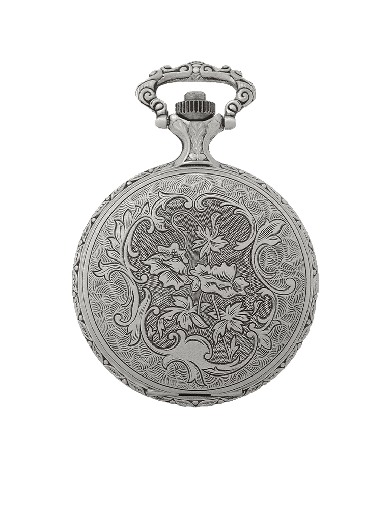 Case Antique Silver Tone Dial White Dial Arabic 