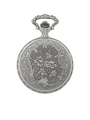 Case Antique Silver Tone Dial White Dial Roman 