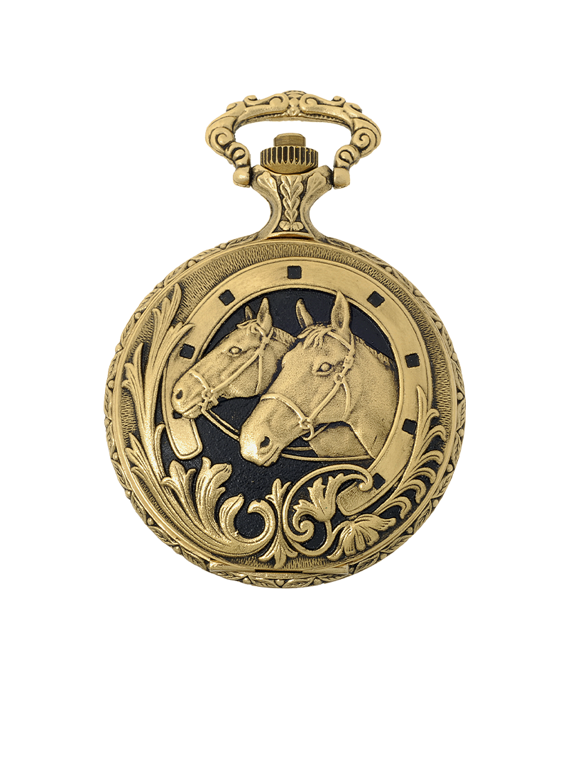 Case Antique Gold Tone Dial White Dial Arabic 