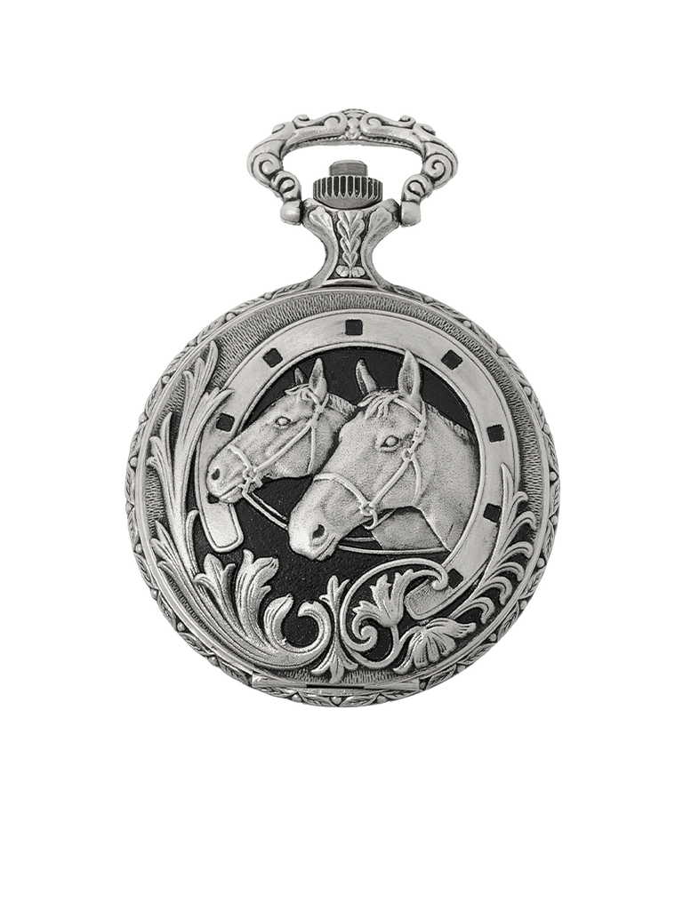 Case Antique Silver Tone Dial White Dial Arabic 