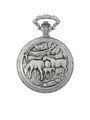 Case Antique Silver Tone Dial White Dial Roman 