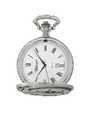 Case Antique Silver Tone Dial White Dial Roman 