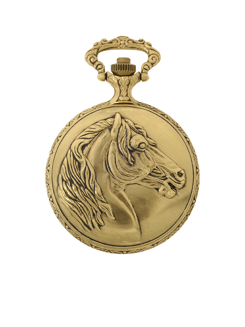 Case Antique Gold Tone Dial White Dial Roman 