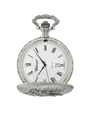 Case Antique Silver Tone Dial White Dial Roman 