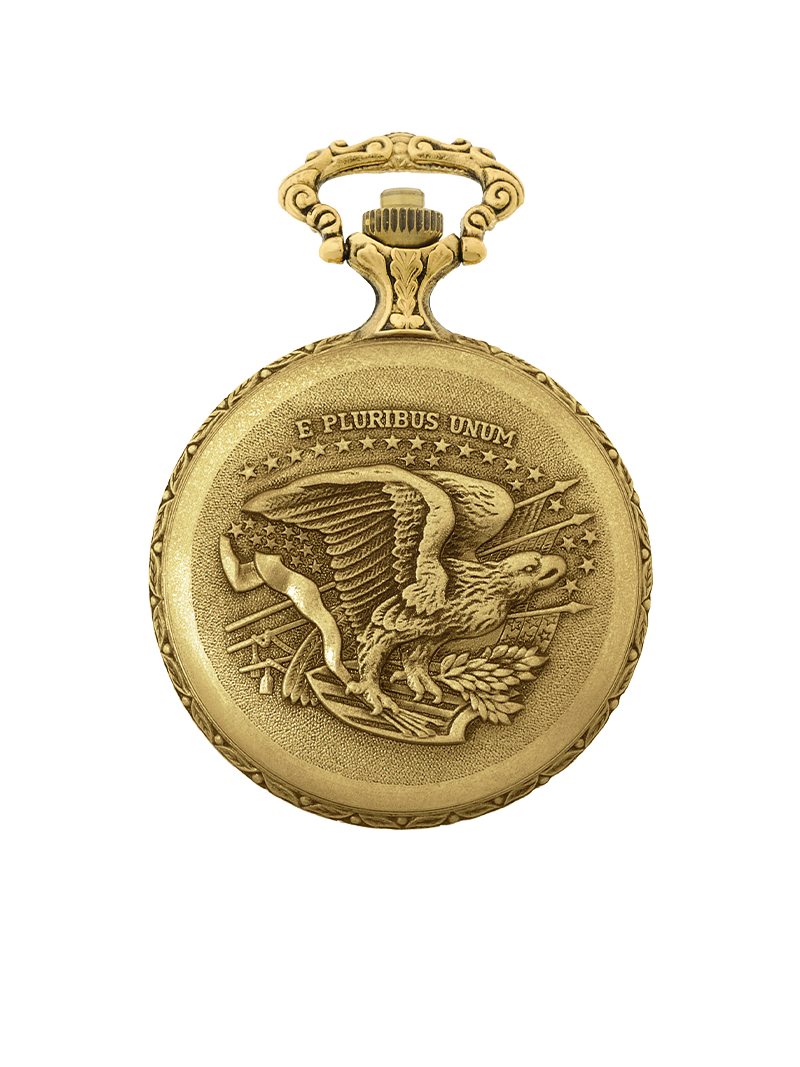 Case Antique Gold Tone Dial White Dial Roman 