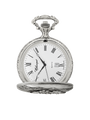 Case Antique Silver Tone Dial White Dial Roman 