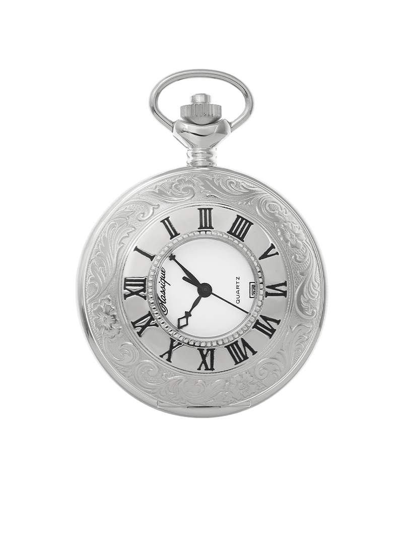 Case Rhodium Plated Dial White Dial Roman 
