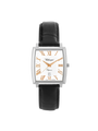 Case Stainless Steel Dial White Dial Rose Roman Leather Black