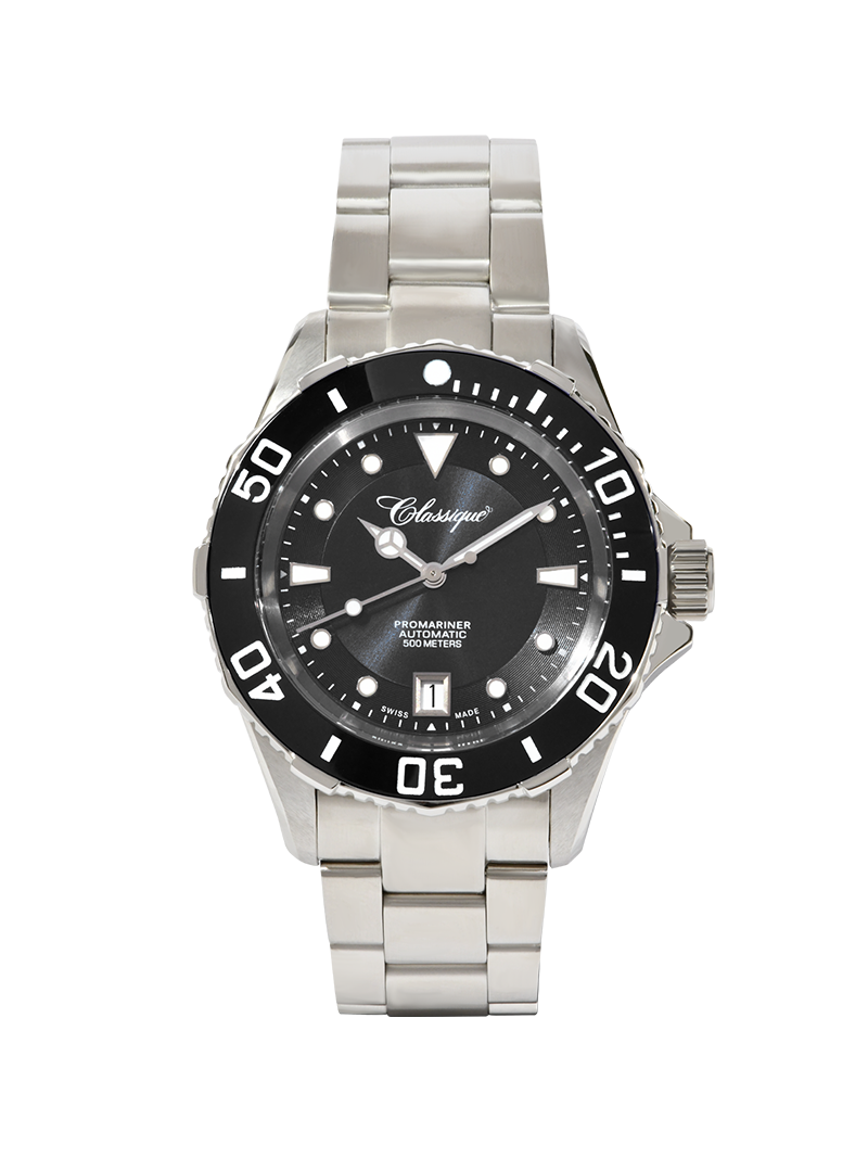 Case Stainless Steel Dial Black Dial Divers Bracelet