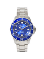 Case Stainless Steel Dial Blue Dial Divers Bracelet