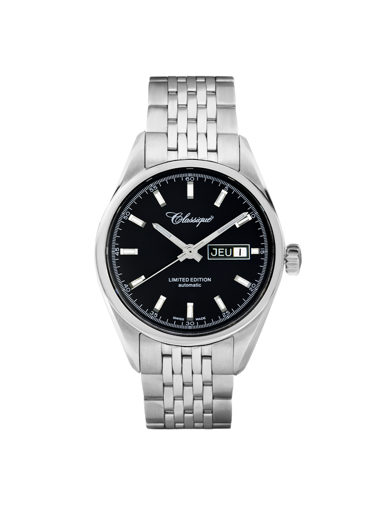 Case Stainless Steel Dial Black Dial Baton Bracelet
